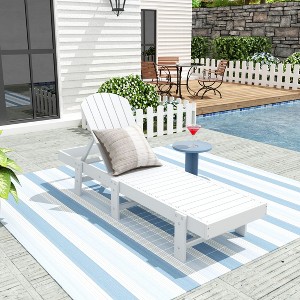 WestinTrends Dylan Adirondack Poly Reclining Chaise Lounge - 1 of 4