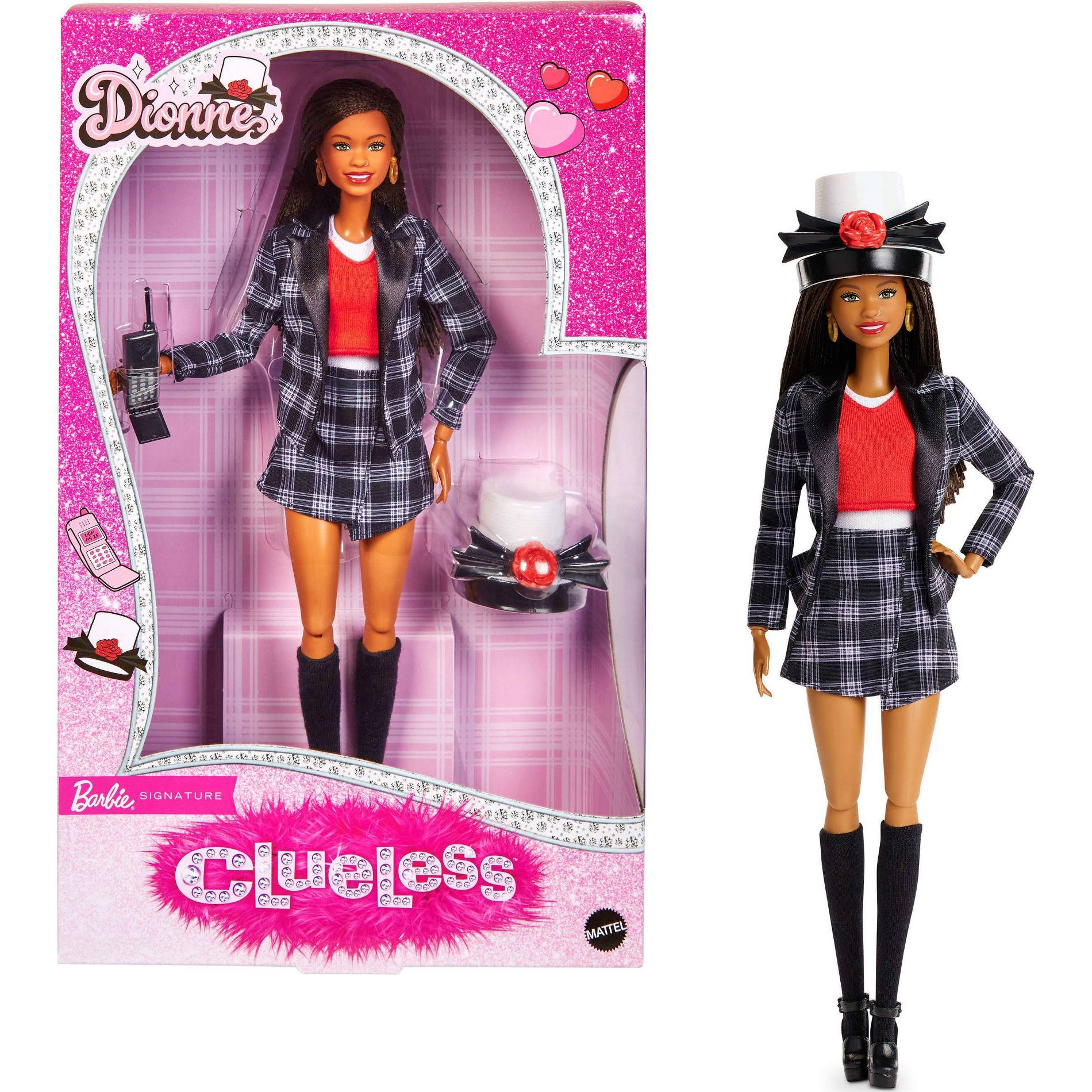 Barbie Signature Clueless Dionne Collector Doll with Black and White Plaid Suit & Accessories
