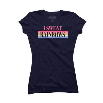 Junior's Design By Humans Rainbow Sweat By ChinUp T-Shirt