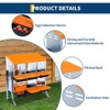 Metal Nesting Boxes for Chickens, Galvanized Steel Chicken Nesting Box with Lid Cover and Plastic Handle for Coop, Farm, or Backyard - 3 of 4