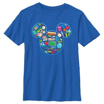 Boy's Mickey & Friends Teacher Supplies Logo T-Shirt