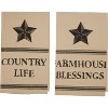 Farmhouse Star Country Life Muslin Unbleached Natural Tea Towel Set of 2 19x28 - 3 of 4