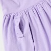 Girls' 2pk Adaptive Short Sleeve Swan and Floral Printed Dress - Cat & Jack™ Berry Pink/Purple - 4 of 4