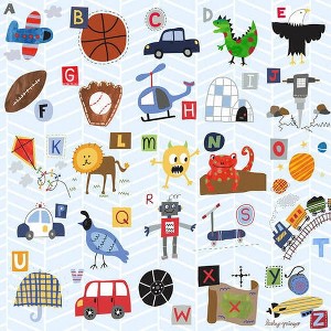 Oopsy Daisy's My ABC's - Boy Canvas Wall Art - Size 18x18 - 1 of 1