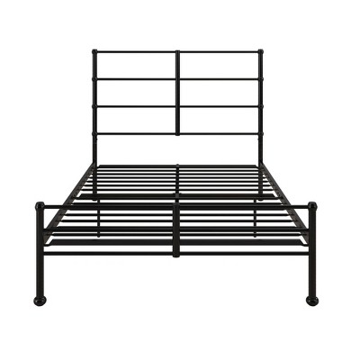 Full Black Metal Platform Bed Frame with Adjustable Heights
