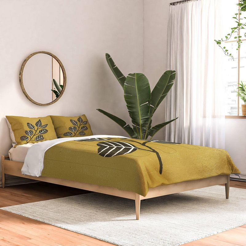 Eucalyptus Branch Ombre Polyester Comforter & Sham Set - Deny Designs, 6 of 7
