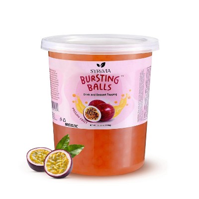 Syruvia Passion Fruit Popping Boba Pearls – 2 lb