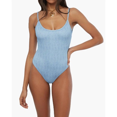 Women's Scoop Denim Cami One Piece - WE WORE WHAT - image 1 of 3