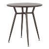 Sapphtopaz 27.75" Industrial Round Dining Table Kitchen Table Dinette Table with Metal Frame for Dining Room, Small Spaces - 3 of 4