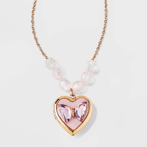 Little girl heart 2025 locket necklace