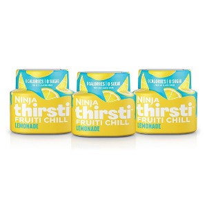 Ninja Thirsti FRUITI CHILL Lemonade Flavored Water Drops: Sugar-Free, Zero Calories, Sparkling, 3-Pack - 1 of 4