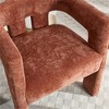 SKRAN Set of 2 Contemporary Designed Fabric Upholstered Accent Chair, Dining Chair, Barrel Side Chairs, Kitchen Armchair for Living Room(Orange) - 4 of 4