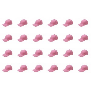 24 Pack Bulk Baseball Caps Ideal for Uniforms Giveaways or Custom - 1 of 4