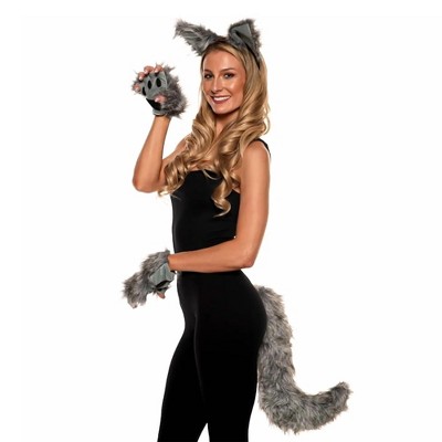 Underwraps Werewolf Adult Costume Accessory Set | Light Grey