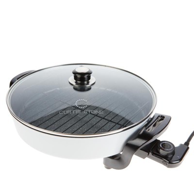 Curtis Stone Dura-Pan 14" Electric Skillet with Removable Divider 753-842 Manufacturer Refurbished