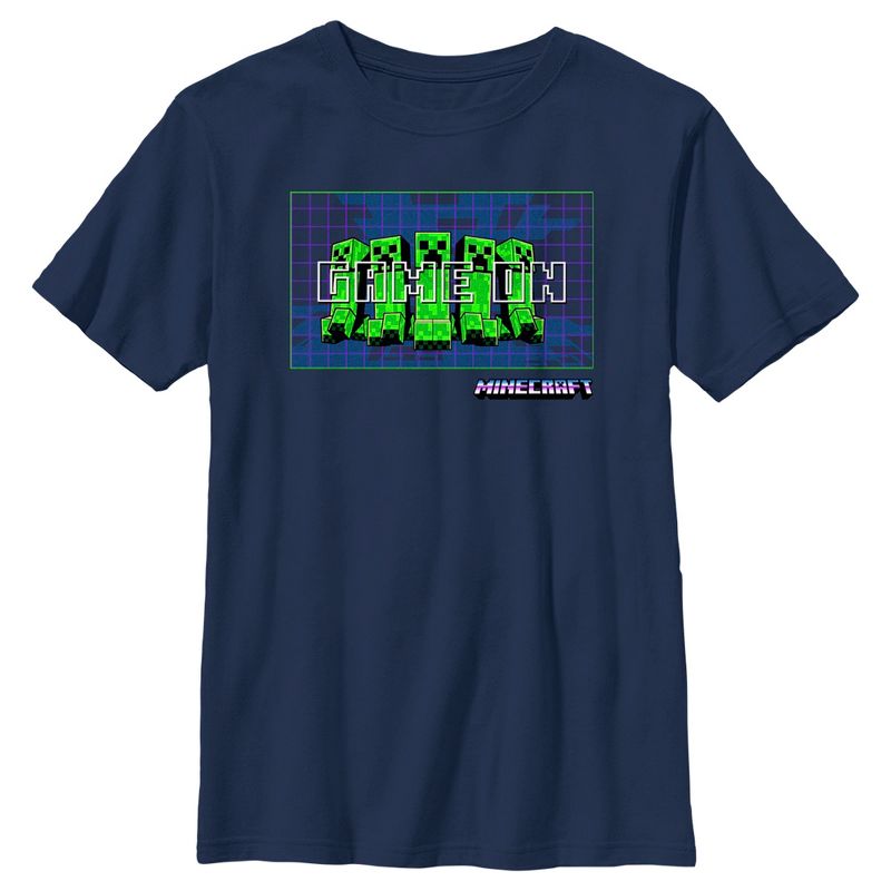 Boy's Minecraft Creepers Game On T-Shirt, 1 of 5