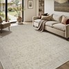 MontVoo Washable Non-Slip Vintage-Inspired Area Rug Beige - 2 of 4