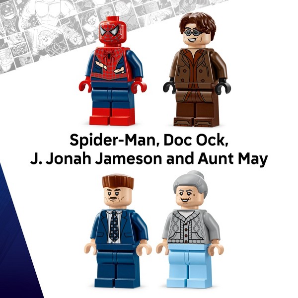 LEGO Marvel Spider-Man vs Doc Ock Escena del Tren Subterráneo Set de Construcción 76321 5