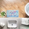 Stupell Industries Brushstroke Sea Life on Stripes Printed Plush Bathroom Floor Mat, design by Paul Brent - 3 of 4