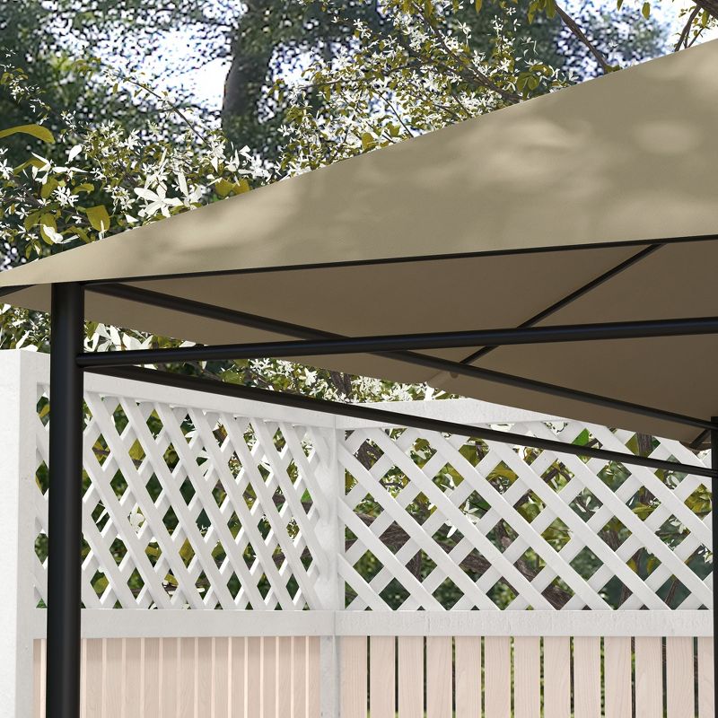 Outsunny 10' x 13' Gazebo Canopy Replacement, Patio Gazebo Roof with Top Vents, 5 of 7