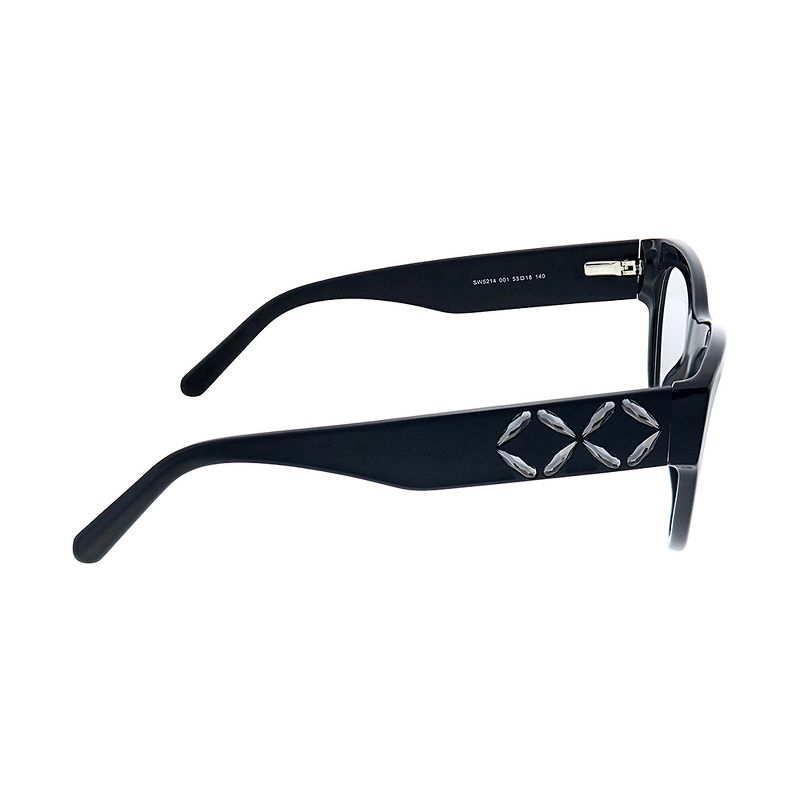 Swarovski  001 Womens Cat-eye Eyeglasses Shiny Black 53mm, 3 of 4