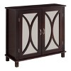 King Brand Marietta Wood Entryway Console Accent Cabinet, Espresso - image 2 of 4