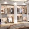 Aheaplus 117.8" Closet System with Wood Drawers, Shoe Racks, Hanging Rods - 2 of 4