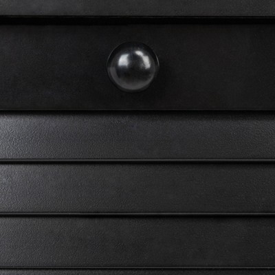 Black Tilt-Out Cabinet Laundry Sorter with Shutter Front