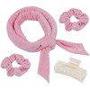 Anna-Kaci Plush Heatless Curling Headband Set with Scrunchies for Soft, Damage-Free Curls - 4 of 4