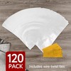 Impresa [120 Pack] Plastic Bread Bags for Homemade Bread or Bakery - - Clear - 8 x 4 x 18  - 4 of 4