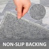 Modern Geometric Distressed Area Rug Diamond Lattice Rug Washable Rugs for Living Room Bedroom - 4 of 4
