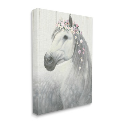Stupell Industries Spirit Stallion Horse with Flower Crown