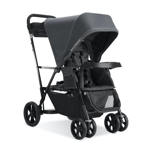 Double stroller hotsell with standing platform