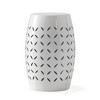 Side Table Coffee Table, Barrel Side Table Rattan+Waterproof Fabric+Metal End Table - 4 of 4