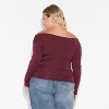 Women's Long Sleeve Synthetic Off the Shoulder Party Top - Wild Fable™ - 3 of 3