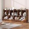 Kids Bookshelf and Toy Storage, 3 Tier Toy Organizer, 5 Cube Storage Cabinet, Toddler 3 Shelf Bookcase for Playroom, Bedroom, Living Room, Classroom - 4 of 4