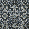 Woodblock Prism Outdoor Seat Cushion - Blue - Pillow Perfect - 4 of 4