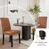 VECELO Dining Chairs Set of 2/4/6 Parsons Chairs with Solid Back Upholstered Dining Chairs Brown/Beige/Coffee - 4 of 4