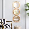 NicBex Wall Mirror 3 Mirror Piece with Rectangular Frame, Wall Mounted Mirror for Bedroom Living Room Entryway - 3 of 4