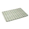 Deny Designs Ninola Design Watercolor Gingham Salad Green Memory Foam Bath Mat - 2 of 4