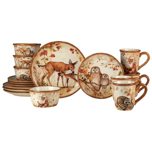 Wildlife dinnerware outlet sets