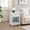Whizmax Nightstand Bedroom Nightstand with Drawer and Storage Shelf, Modern End Table Side Table for Bedroom Living Room - 4 of 4
