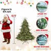 COWLOWN Pre-Lit Christmas Tree, Wide Base Hinged Artificial Tree for Spacious Areas, Metal Stand Included - 4 of 4