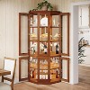 Tribesigns 70.87-Inch Corner Bar Cabinet, 5-Tier Wine Cabinet, Home Bar Liquor Cabinet for Dining Room, Living Room, Kitchen - 2 of 4