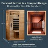 Dynamic Saunas Elite 1 Person Compact Ultra Low EMF FAR Infrared Home Sauna - 3 of 4