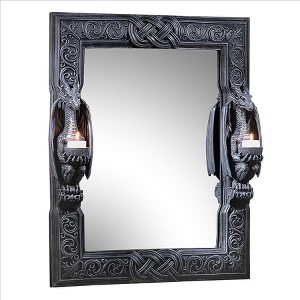 Design Toscano Dragons Thorne Twin Sentinel Dragons Mirror - 1 of 3