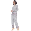 Casual Nights Women's Long Sleeve Rayon Button Down Pajama Set - 2 of 4
