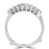 Pompeii3 5/8ct Diamond Guard Ring Enhancer 14K White Gold - 3 of 4
