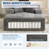 66"x49" Chaise Lounge Indoor, Oversized Chaise Lounge Chair with 3 Throw Pillows, Corduroy Upholstered Plush Sofa Bed Lazy Chair Bed - 3 of 4