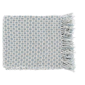 Mark & Day Atzesberg 50"W x 60"L Texture Denim Throw Blankets